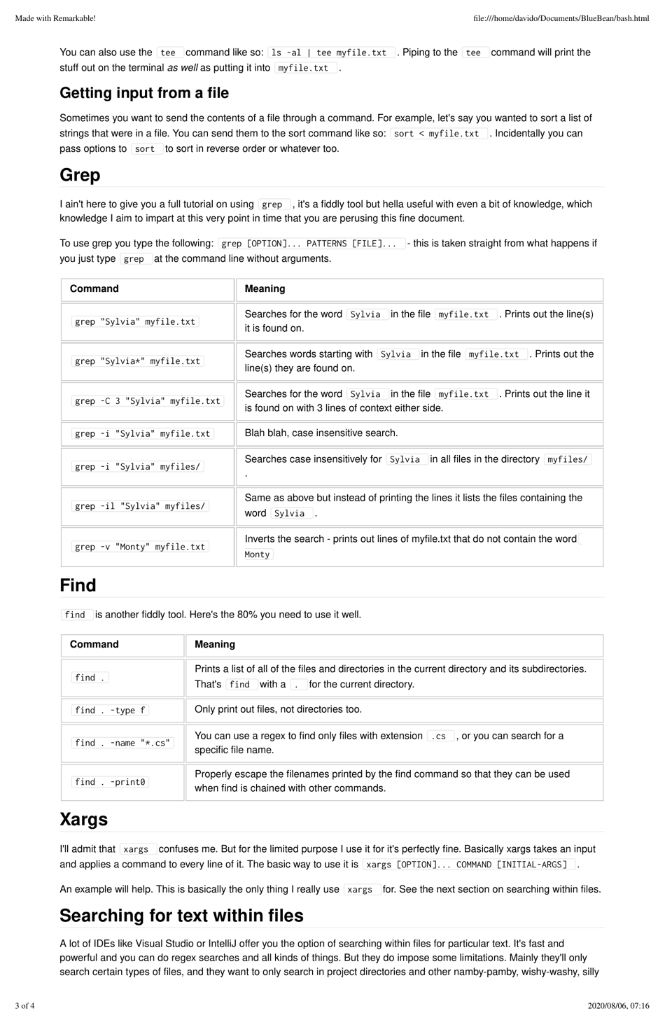 Bash Commands And Shortcuts Cheat Sheet Download Printable PDF ...