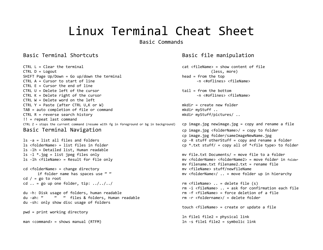Linux Bash Shell Cheat Sheet, Page 2