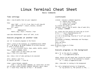 Linux Bash Shell Cheat Sheet, Page 4