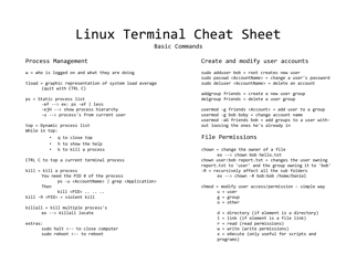 Linux Bash Shell Cheat Sheet, Page 5
