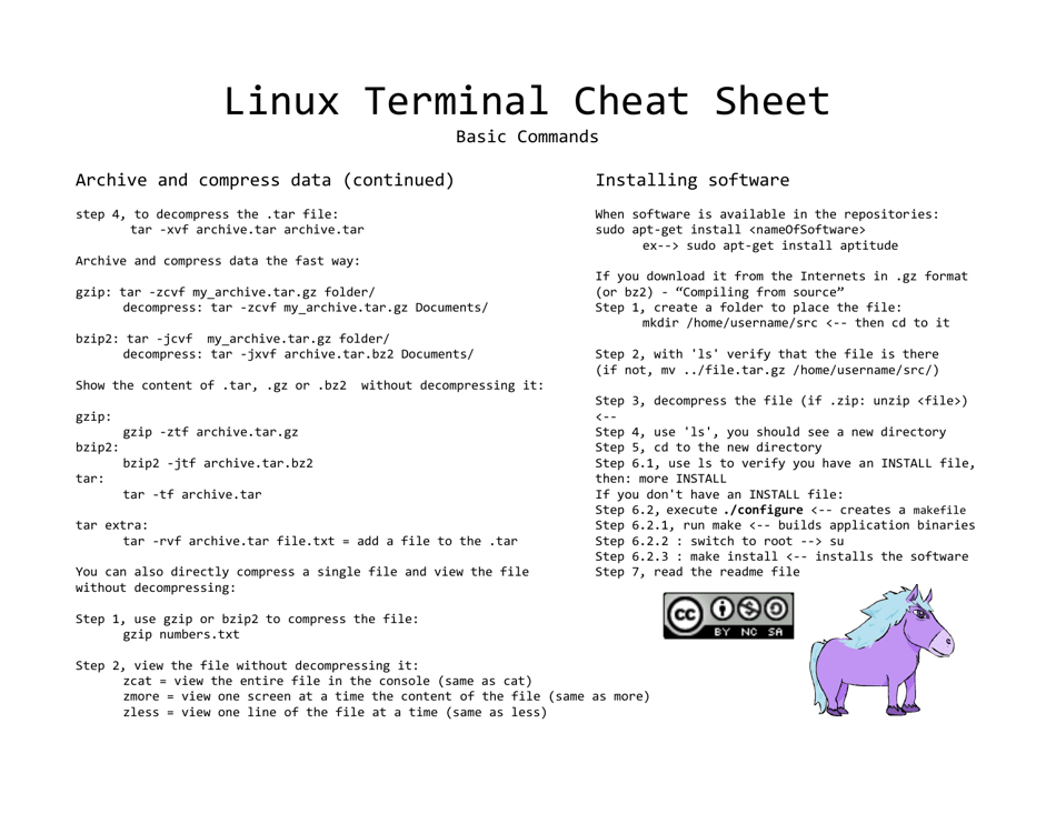 Linux Bash Shell Cheat Sheet Download Printable Pdf Templateroller