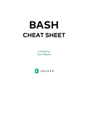 Document preview: Bash Cheat Sheet