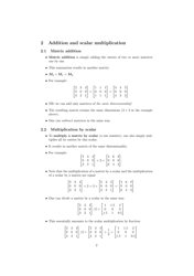Linear Algebra Cheatsheet - Uio Language Technology Group, Page 2