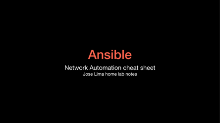 Ansible Cheat Sheet - Black