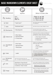 Document preview: Markdown Syntax Cheat Sheet
