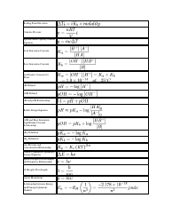 General Chemistry Cheat Sheet, Page 3