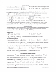 Calculus Cheat Sheet - Limits, Derivatives, Integrals, Page 11