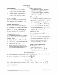 Calculus Cheat Sheet - Limits, Derivatives, Integrals, Page 5