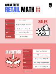 Document preview: Retail Math Cheat Sheet