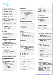 Go Cheat Sheet - Developer Learning Solutions, Page 2