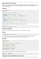 Python Regular Expressions Cheat Sheet, Page 3