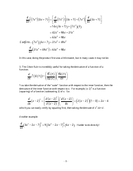 Differential Calculus Cheat Sheet - Paul a. Jargowsky, Page 3