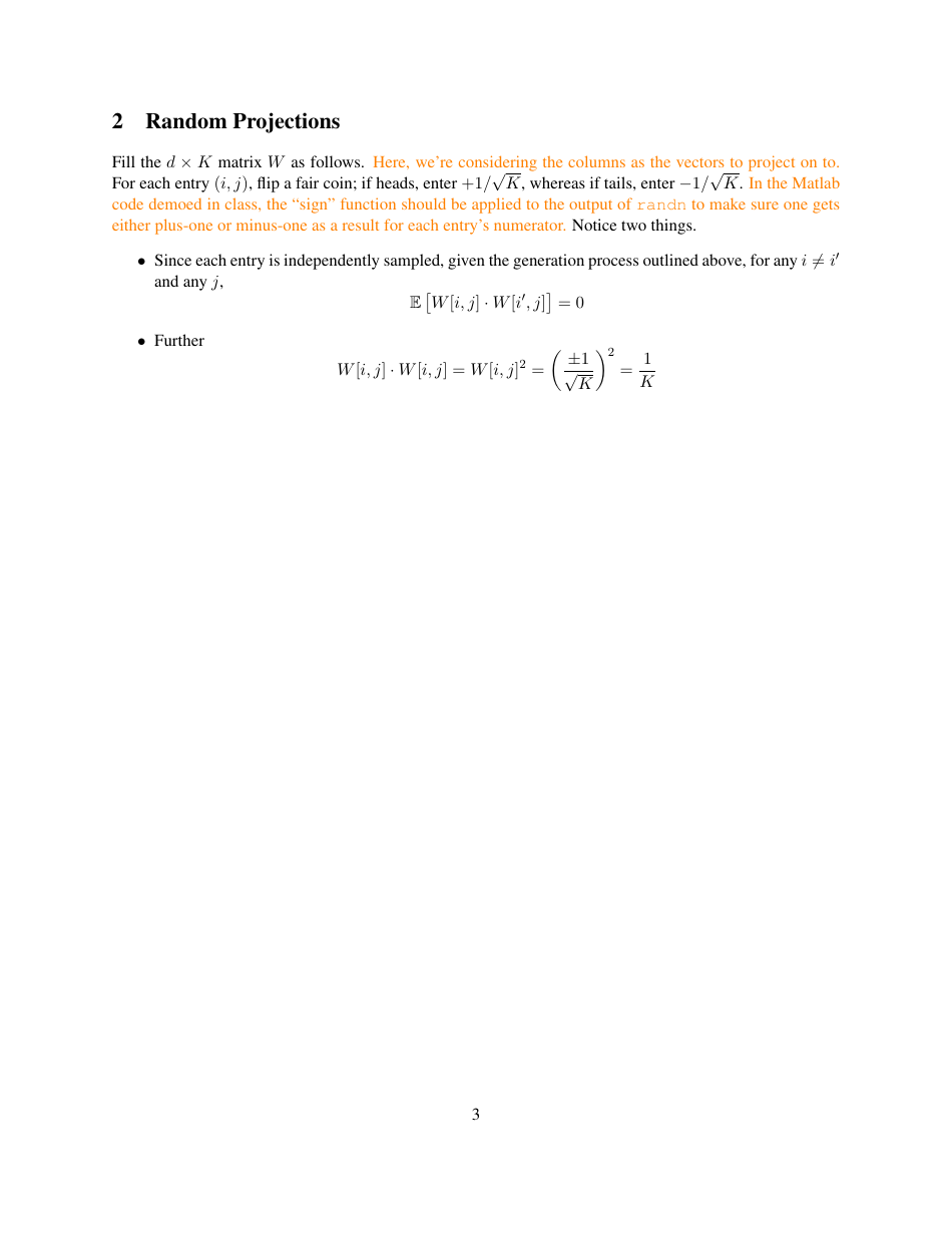 Machine Learning Cheat Sheet - Projections, Page 3