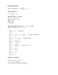 Cpsc 121 Cheat Sheet - Week Ten, Mathematical Induction, Page 3