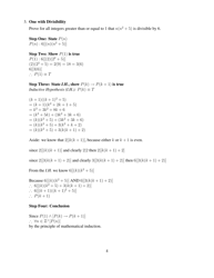 Cpsc 121 Cheat Sheet - Week Ten, Mathematical Induction, Page 4