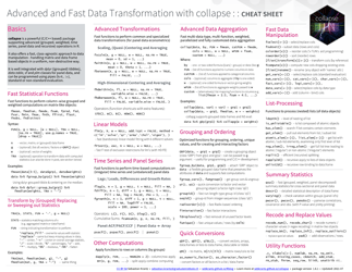 Document preview: R Collapse Package Cheat Sheet