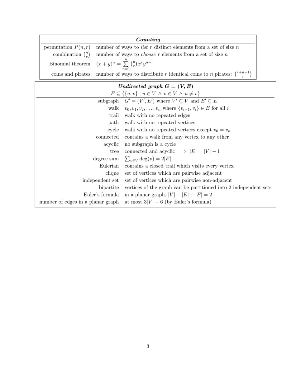Math 135 Final Exam Cheat Sheet, Page 3