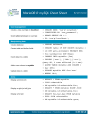 Mariadb &amp; Mysql Cheat Sheet, Page 2