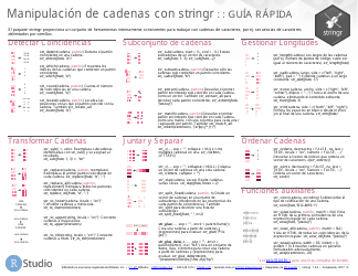 Stringr Cheat Sheet (Spanish)