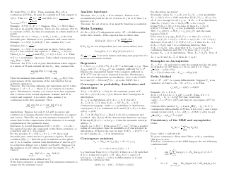 Statistics Cheat Sheet - Inference, Page 4
