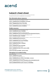Document preview: Kubernetes Cheat Sheet - Kubectl