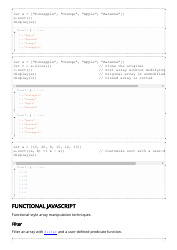 Javascript Cheat Sheet - Data Wrangling, Page 7