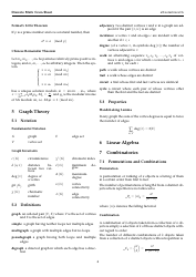 Discrete Math Cheat Sheet, Page 4