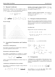 Discrete Math Cheat Sheet, Page 5