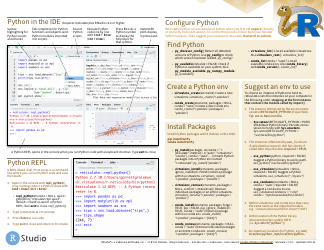 Python Cheat Sheet - R Reticulate, Page 2
