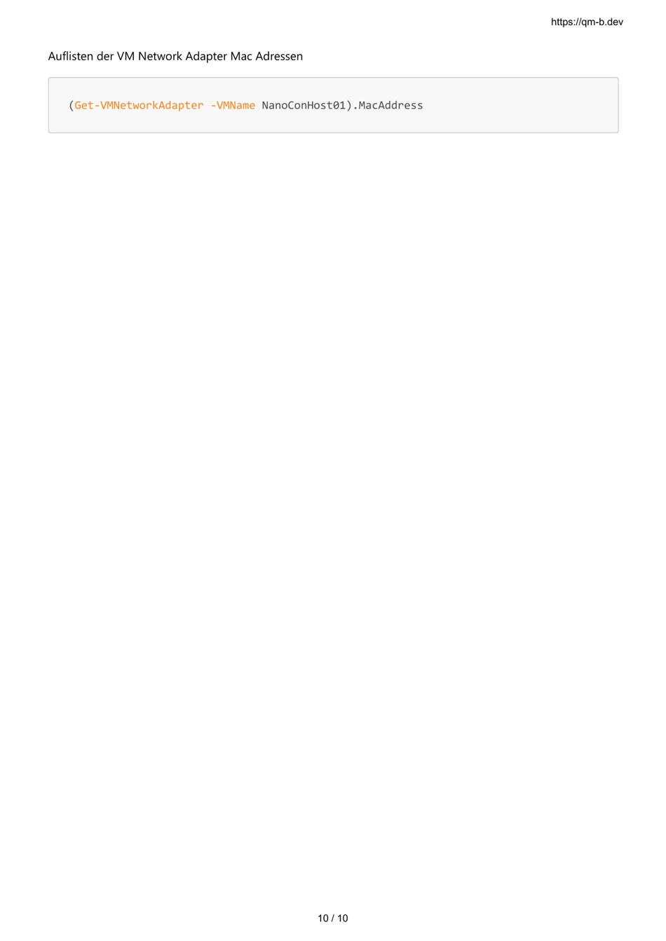 Powershell Cmdlets Cheatsheet (German), Page 10