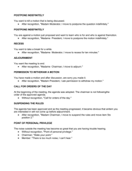 Roberts Rules Cheat Sheet - Norco College, Page 4