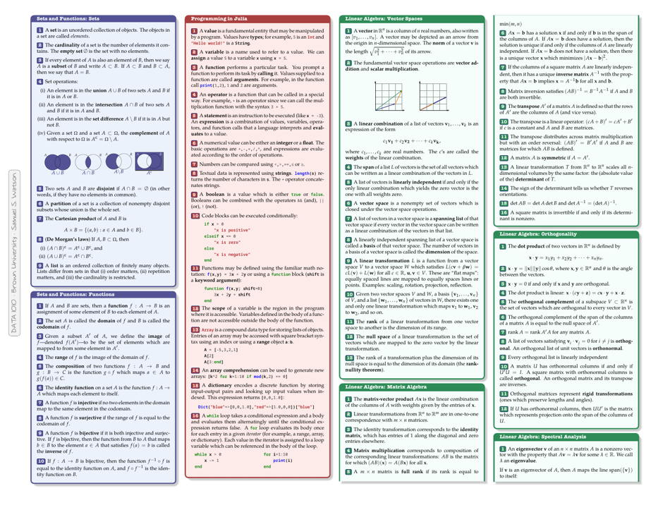 Data 1010 Cheat Sheet Download Printable PDF Templateroller