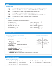 Ultimate Math Cheat Sheet, Page 2