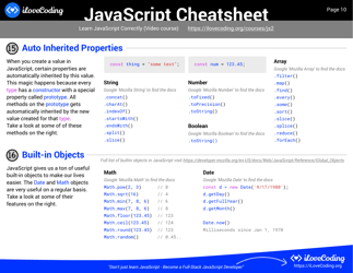 Javascript Cheatsheet - I Love Coding, Page 10