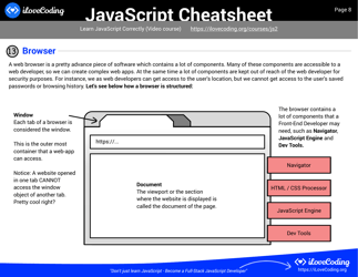 Javascript Cheatsheet - I Love Coding, Page 8
