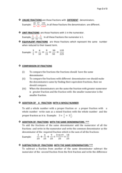 Math Cheat Sheet - Fractions, Page 2