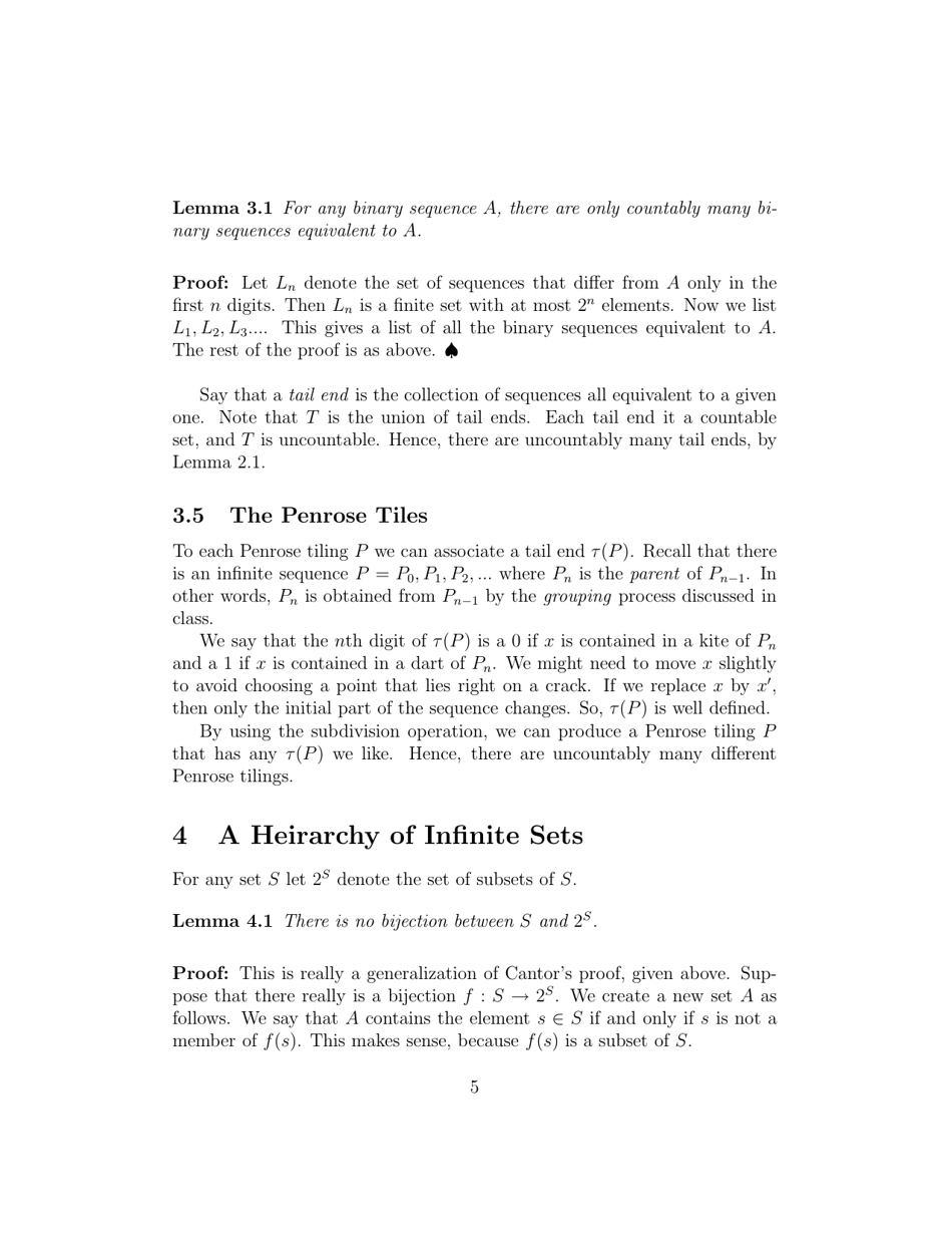 Countable and Uncountable Sets Cheat Sheet - Rich Schwartz Download ...