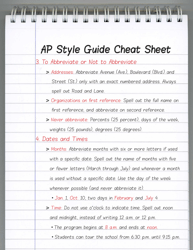 Ap Style Guide Cheat Sheet, Page 2