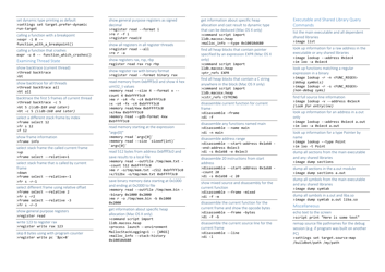 Lldb Cheat Sheet, Page 2