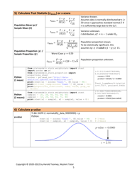 Statistics Hypothesis Testing Cheat Sheet - Harold Toomey, Page 5