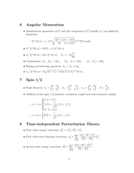 Quantum Mechanics Cheat Sheet, Page 4