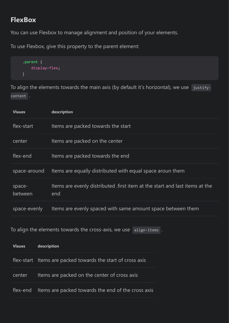 Css Cheat Sheet - Dark Theme, Page 6