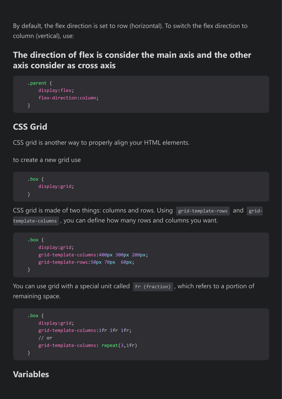 Css Cheat Sheet - Dark Theme, Page 7