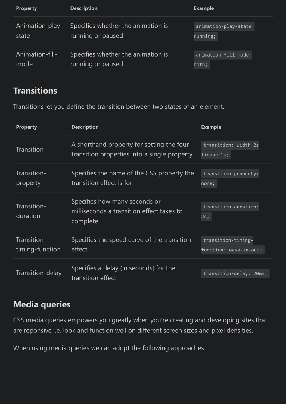 Css Cheat Sheet - Dark Theme, Page 9