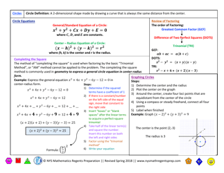 Geometry (Common Core) Regents Exam Cheat Sheet, Page 5
