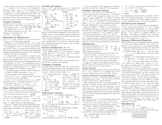 Linear Algebra Cheat Sheet - Thomas Finley, Page 2