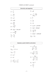 Physics Data &amp; Formula Sheet, Page 3
