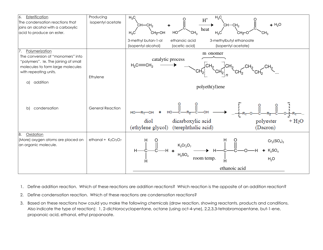 Organic Chemical Reactions Cheat Sheet, Page 2