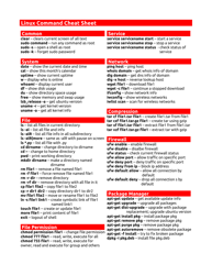 Document preview: Linux Command Cheat Sheet