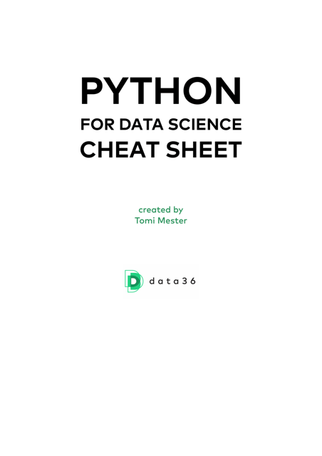 Python for Data Science Cheat Sheet Preview